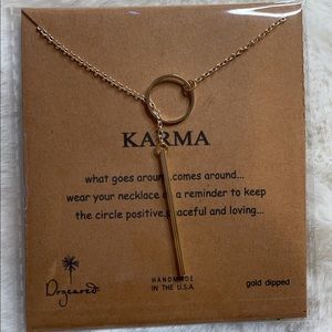 Karma gold necklace